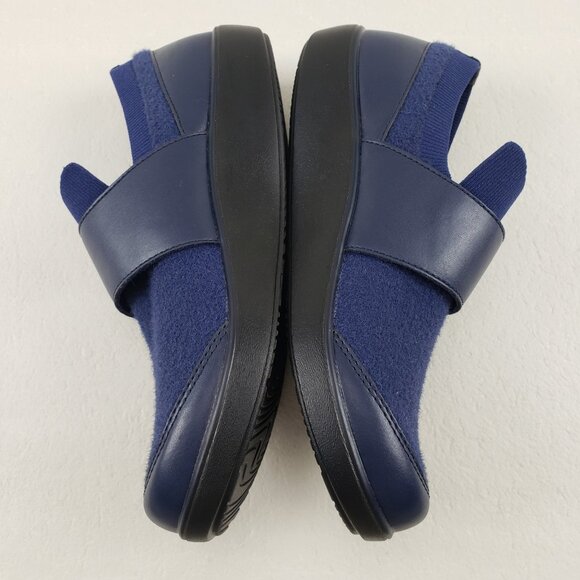 Alegria Traq Qwik Cozy Shoe Womens 7-7.5 EU 37 Blue Slip On Casual Knit Sneaker - Picture 5 of 10